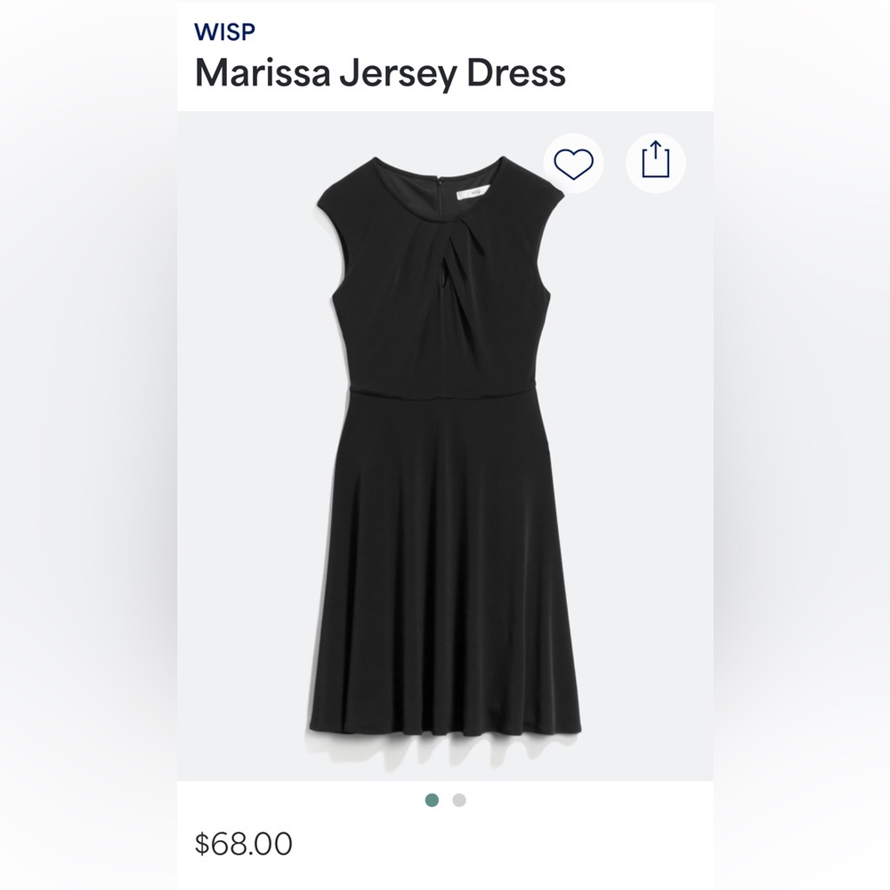 Black Midi Keyhole Neckline Dress for Night Out